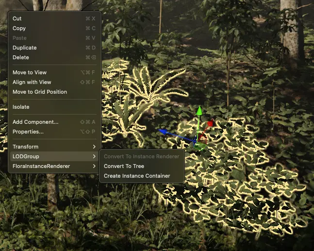 Convert to Instance Container
