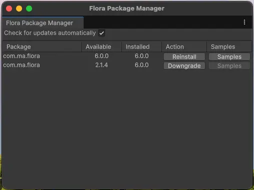 Flora Package Manager